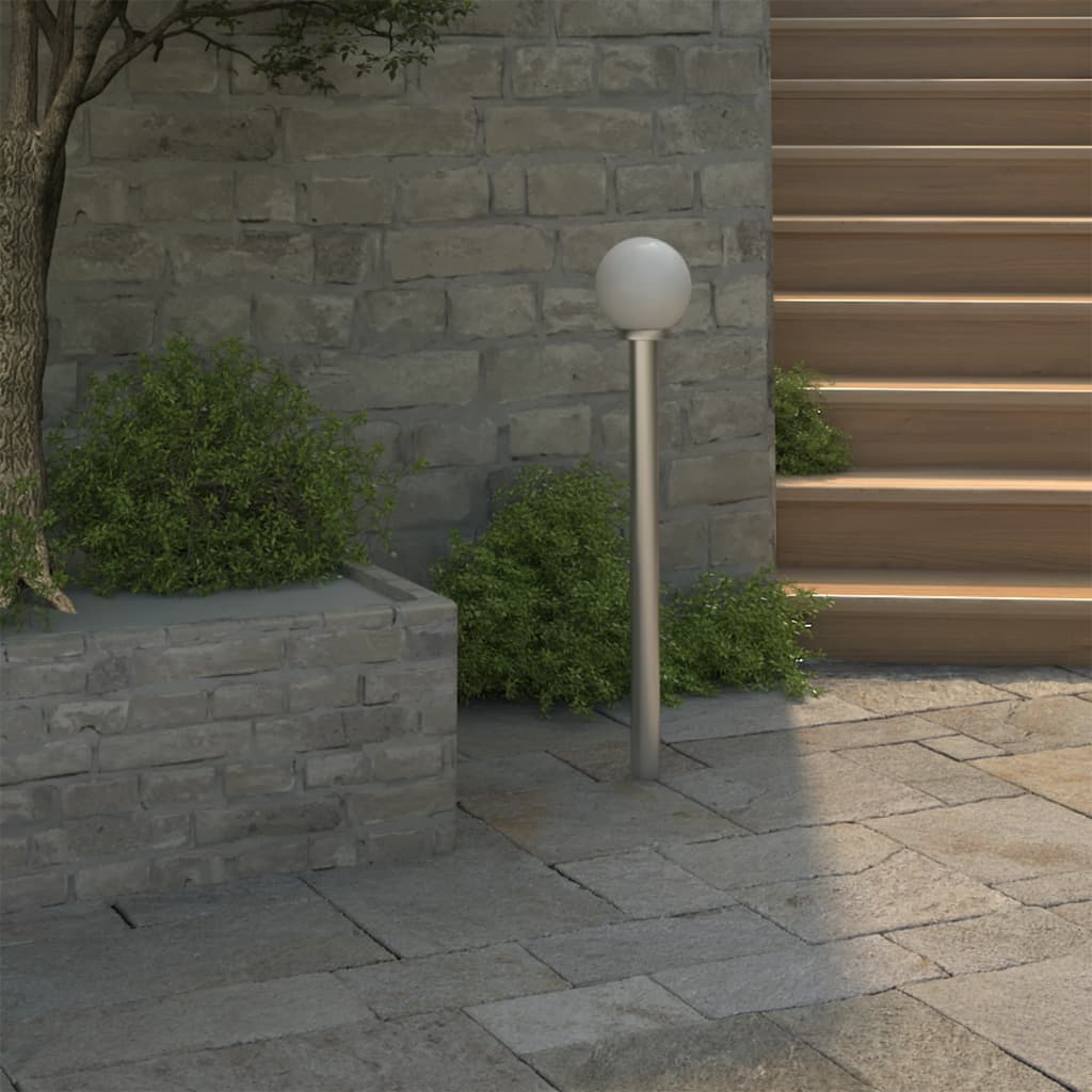 Vysoká Zahradní Lampa Se 2 Svítidly 220 Cm
