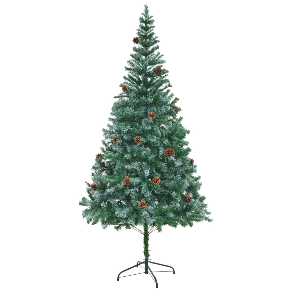 Umělý Vánoční Stromek Se Šiškami 210 Cm