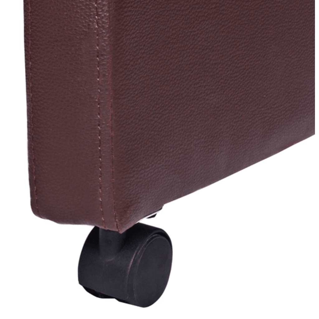 Jídelní Židle 2 Ks Hnědé Umělá Kůže Světle Šedá