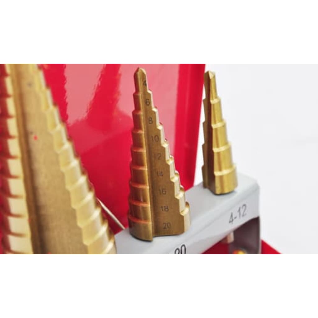 Set 3 Ks Stupňovitých Vrtáků Hss Na Kov S Kufříkem