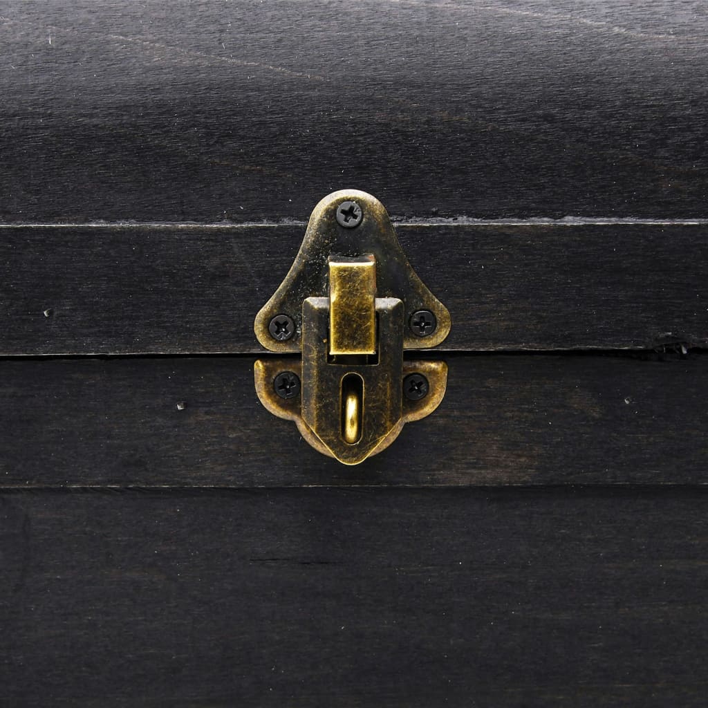 Dřevěná Truhla Velká Černá