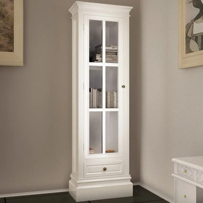 Elegantní Knihovna Se 3 Policemi Bílá Dřevěná