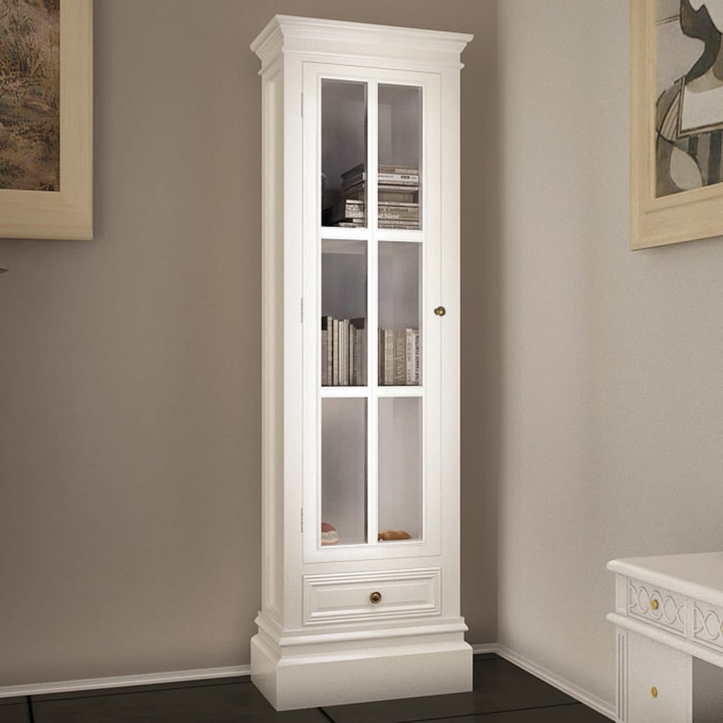 Elegantní Knihovna Se 3 Policemi Bílá Dřevěná