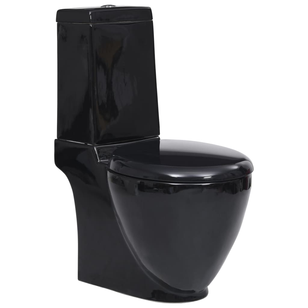 Keramické Wc Zadní Odpad Černé