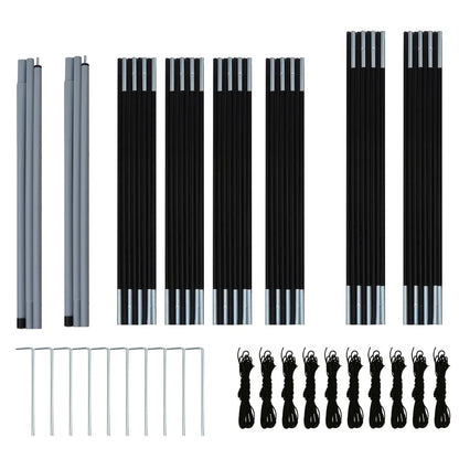 Kempingový Stan Pro 9 Osob Modro-Zelený