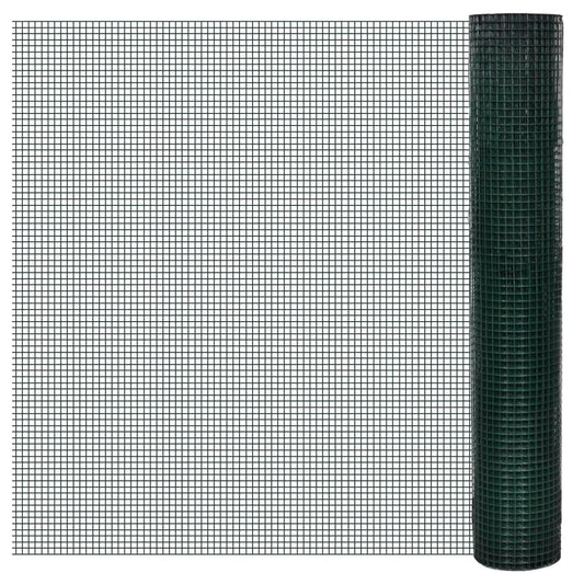Pletivo ke kurníku pozinkované PVC vrstva 10 x 1 m zelené