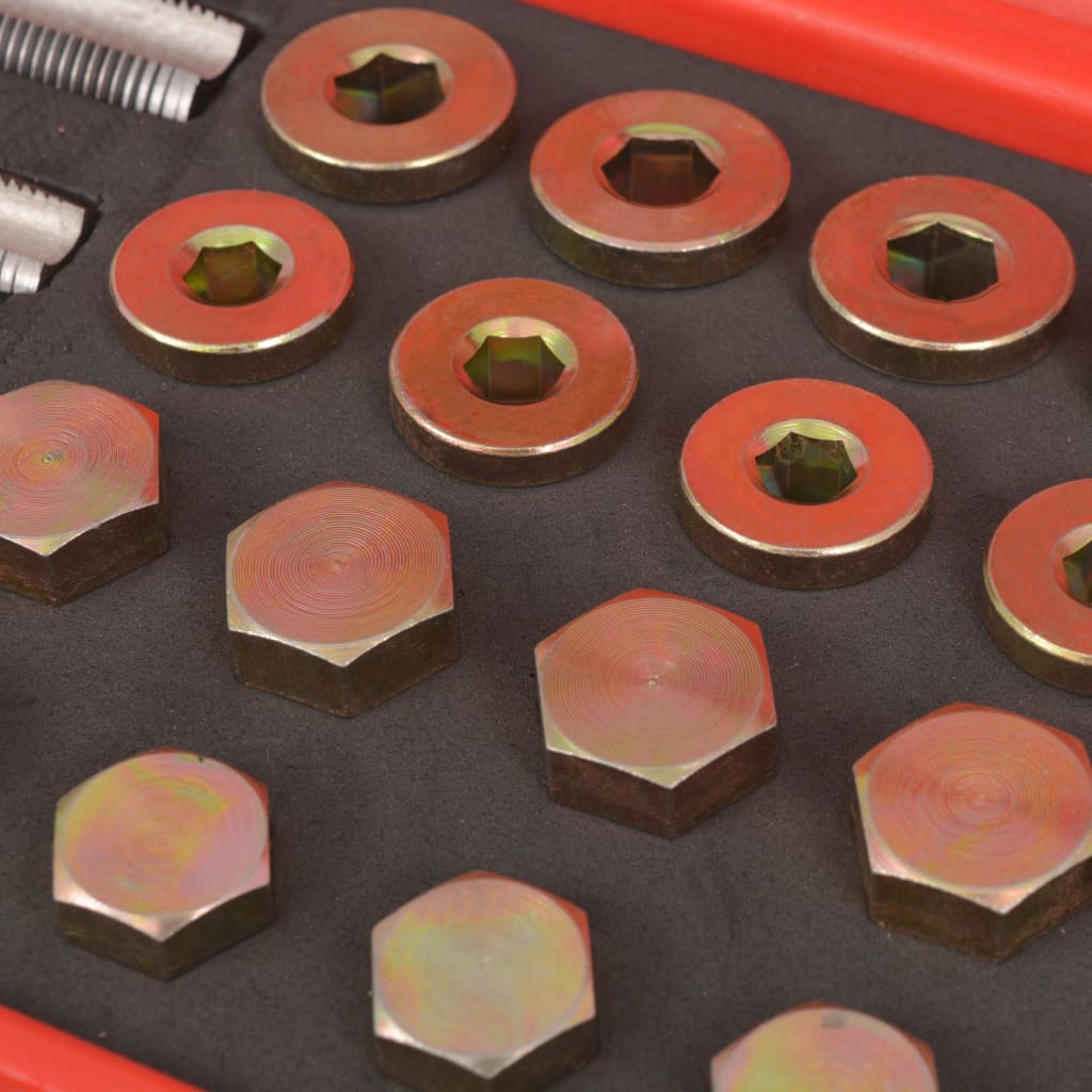 Sada Na Opravu Závitů Vypouštěcích Šroubů Olejových Van 64 Ks