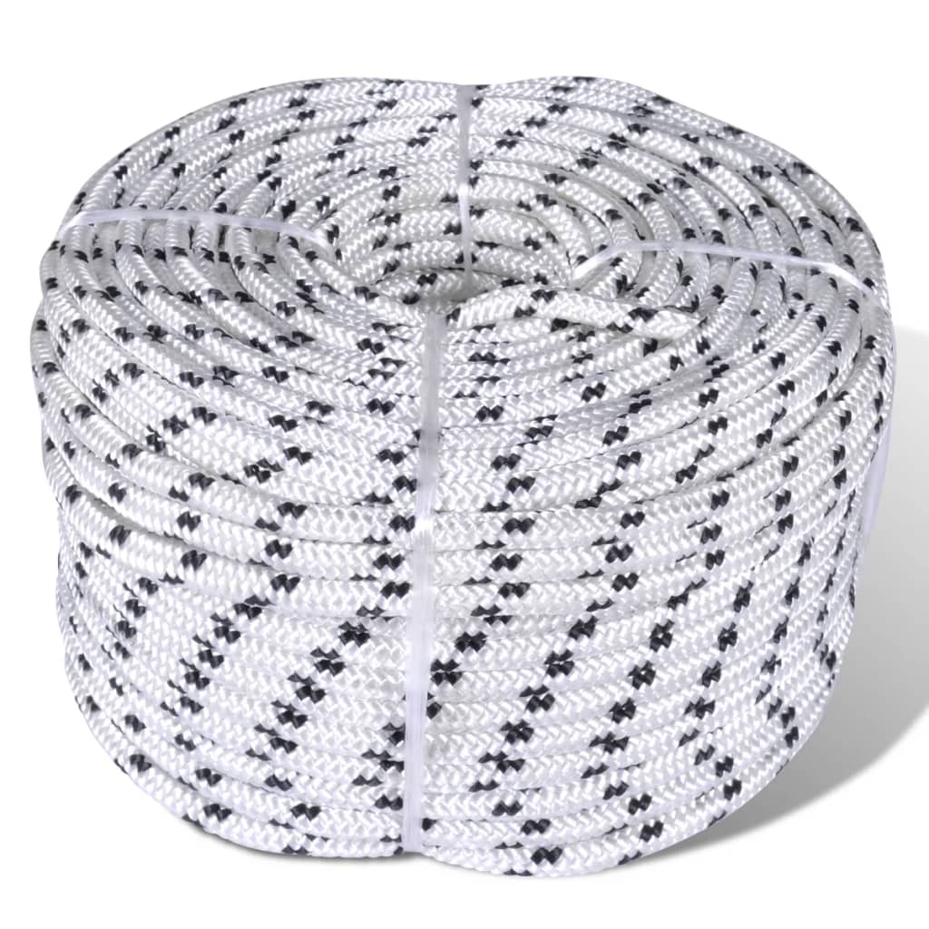 Splétané Lano Lodní, Polyester X Bílá