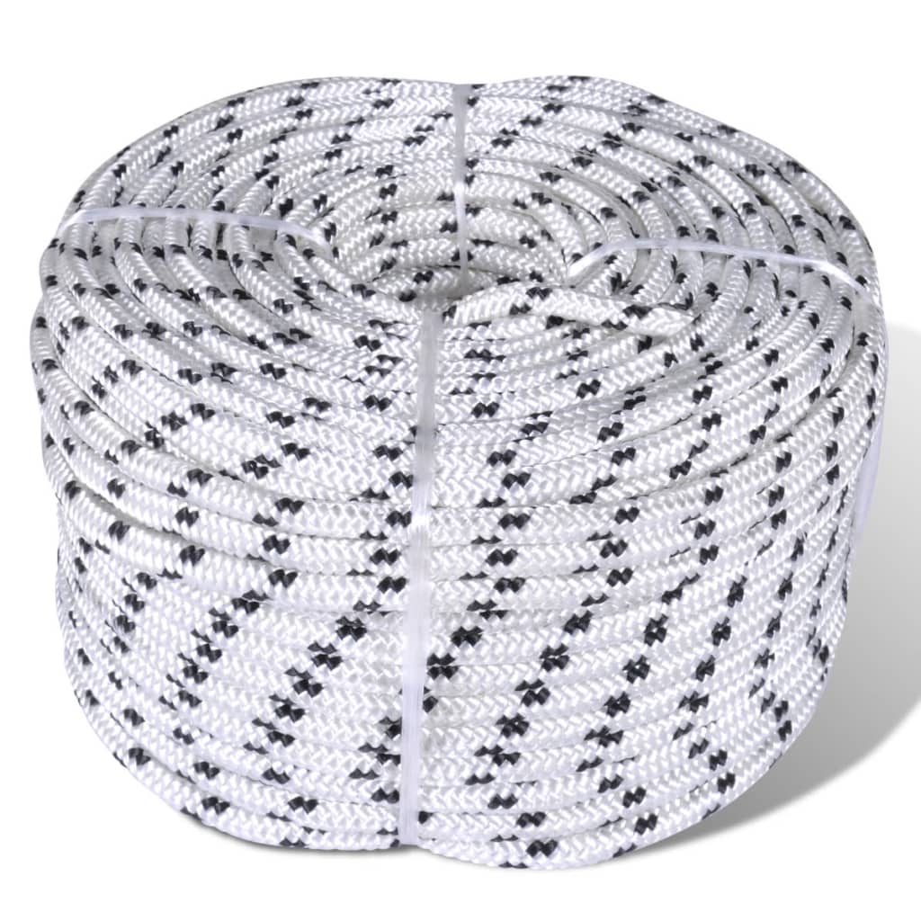 Splétané Lano Lodní, Polyester X Bílá