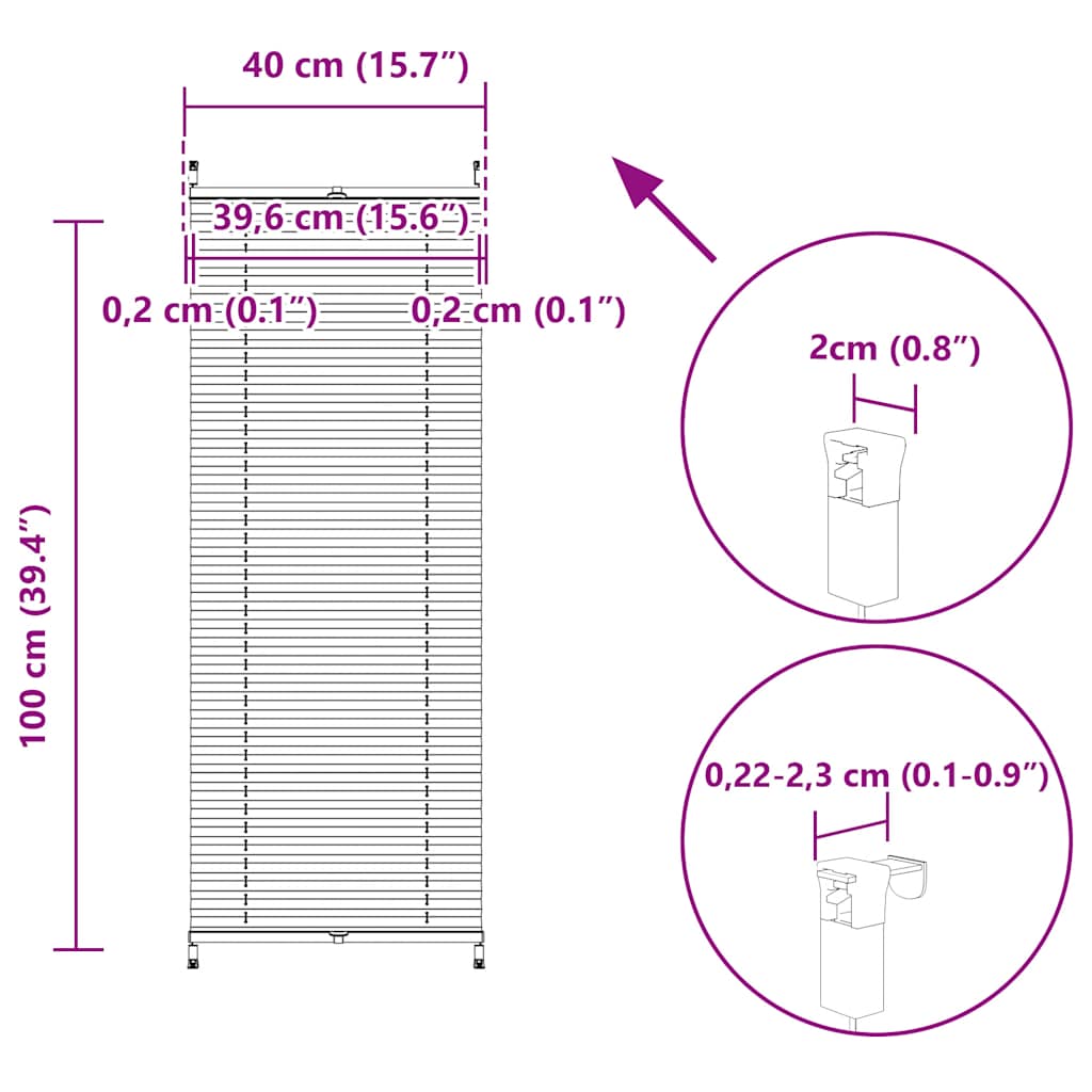 Plisované Žaluzie / Rolety Plisse - Bílé