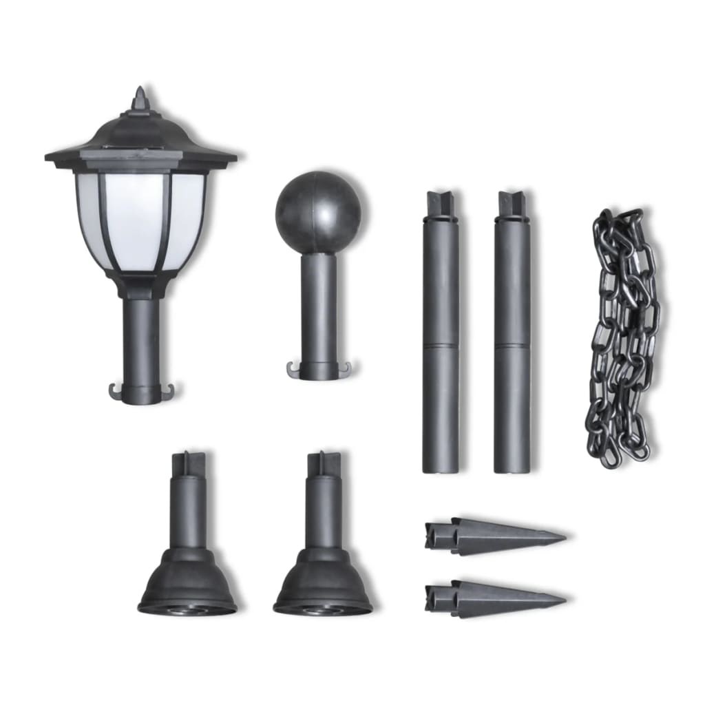 Řetězový Plot Se Solárními Světly 2 Led Lampy 2 Sloupky