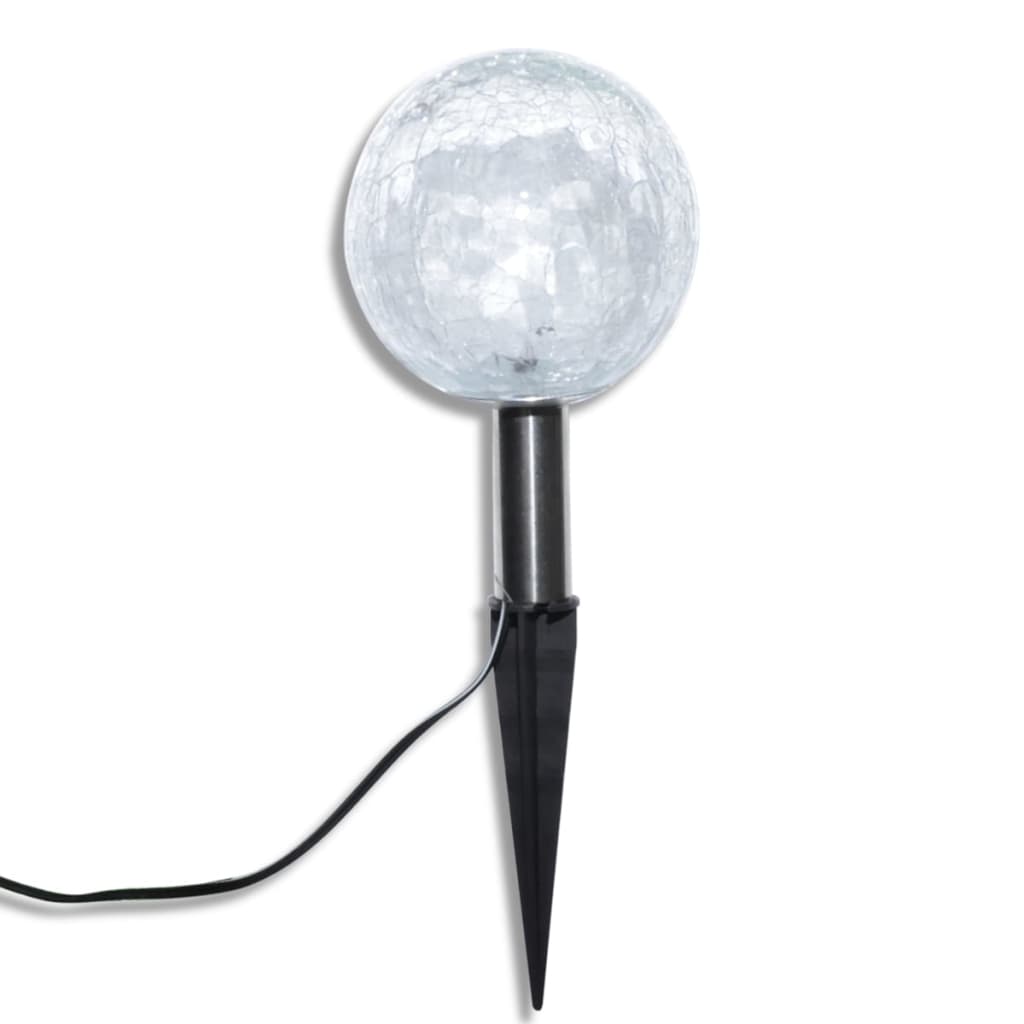 Solární Zahradní Světla 6 Ks Led Zemní Bodce A Solární Panel