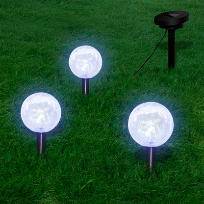 Solární Zahradní Světla 6 Ks Led Zemní Bodce A Solární Panel