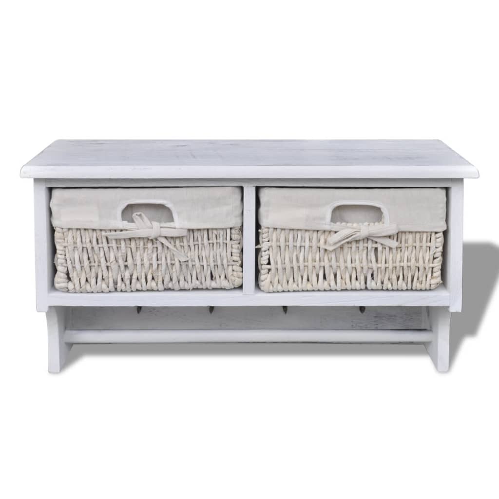 Nástěnná Police 60 X 23,5 X 33 Cm Dřevo Pavlovnie