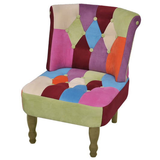 Francouzské Křeslo Patchwork Textil