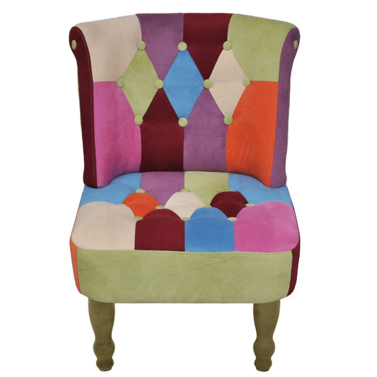 Francouzské Křeslo Patchwork Textil