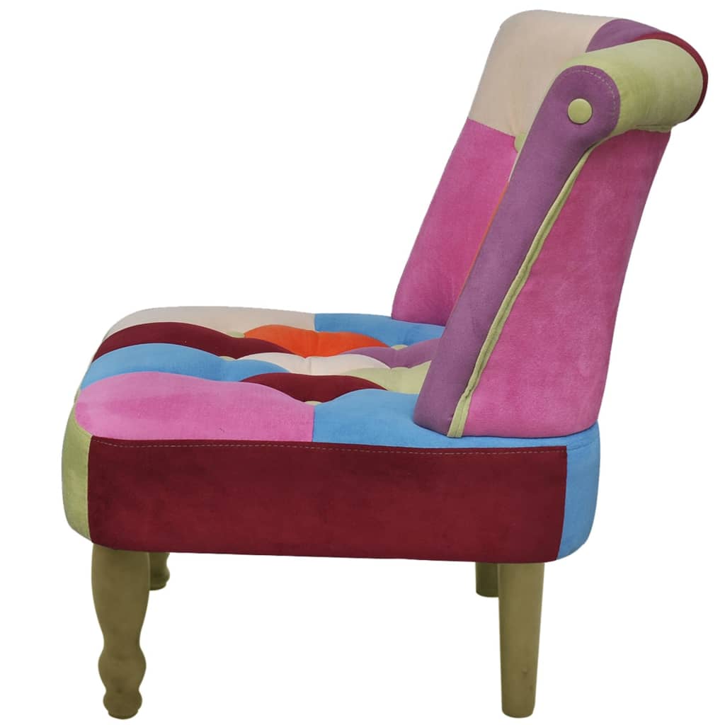 Francouzské Křeslo Patchwork Textil