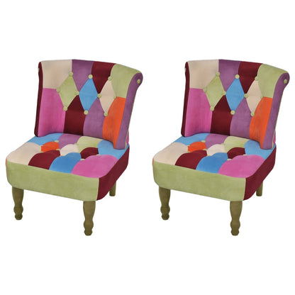 Francouzské Křeslo Patchwork Textil