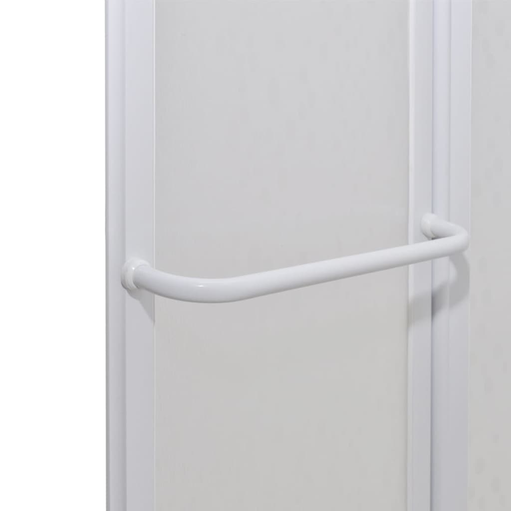 Sprchová Zástěna 140 X 167 Cm , 7 Skládacích Panelů , Držák Na Ručník