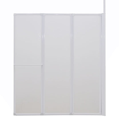 Sprchová A Vanová Zástěna Tvar L 70X120X137Cm 4 Panely Skládací
