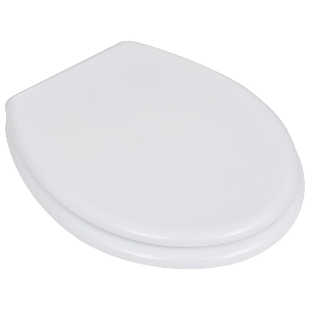 Wc Sedátko Mdf S Víkem Jednoduchý Design Bílé