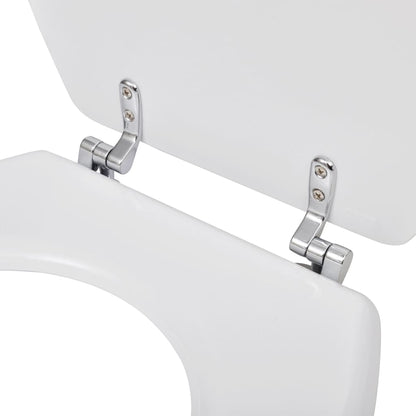 Wc Sedátko Mdf S Víkem Jednoduchý Design Bílé