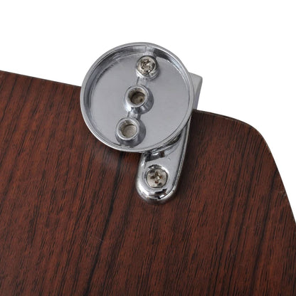 Wc Sedátko Mdf S Víkem Jednoduchý Design Hnědé