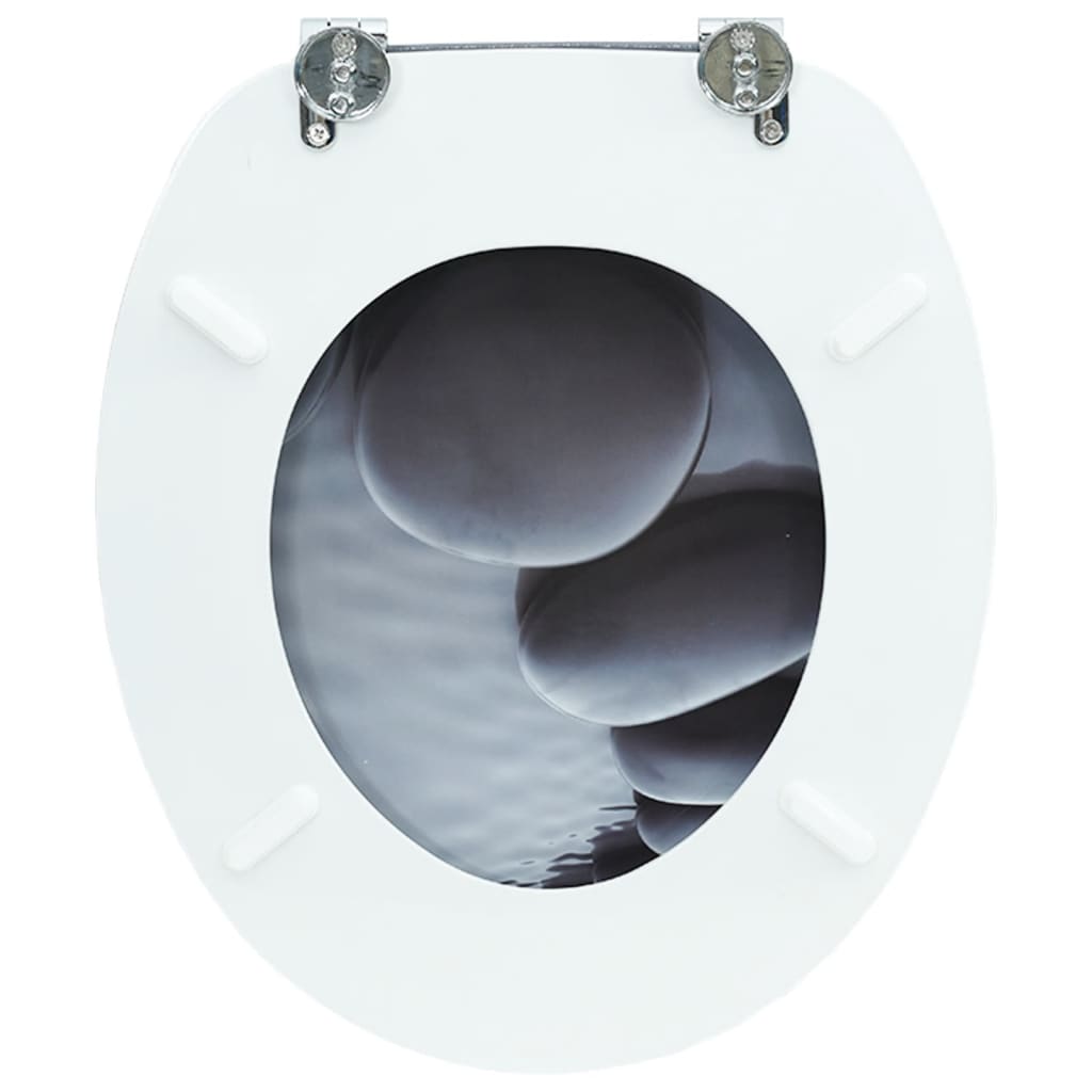 Wc Sedátko Mdf S Víkem Design Kameny