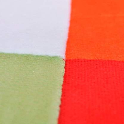Krychlové Křeslo, Chromované Nohy, Patchwork, Textilní
