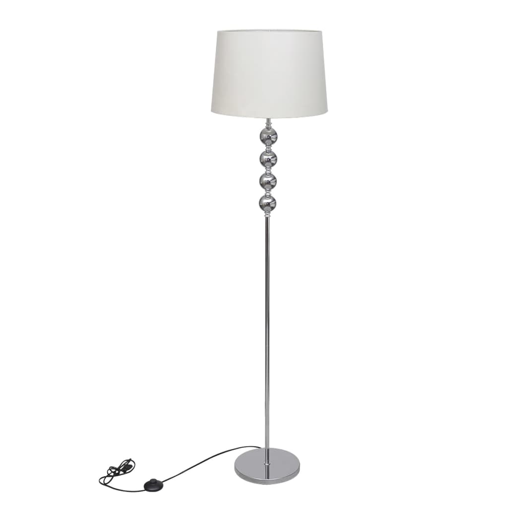 Stojací Lampa S Vysokým Stojanem Se 4 Ozdobnými Kuličkami,