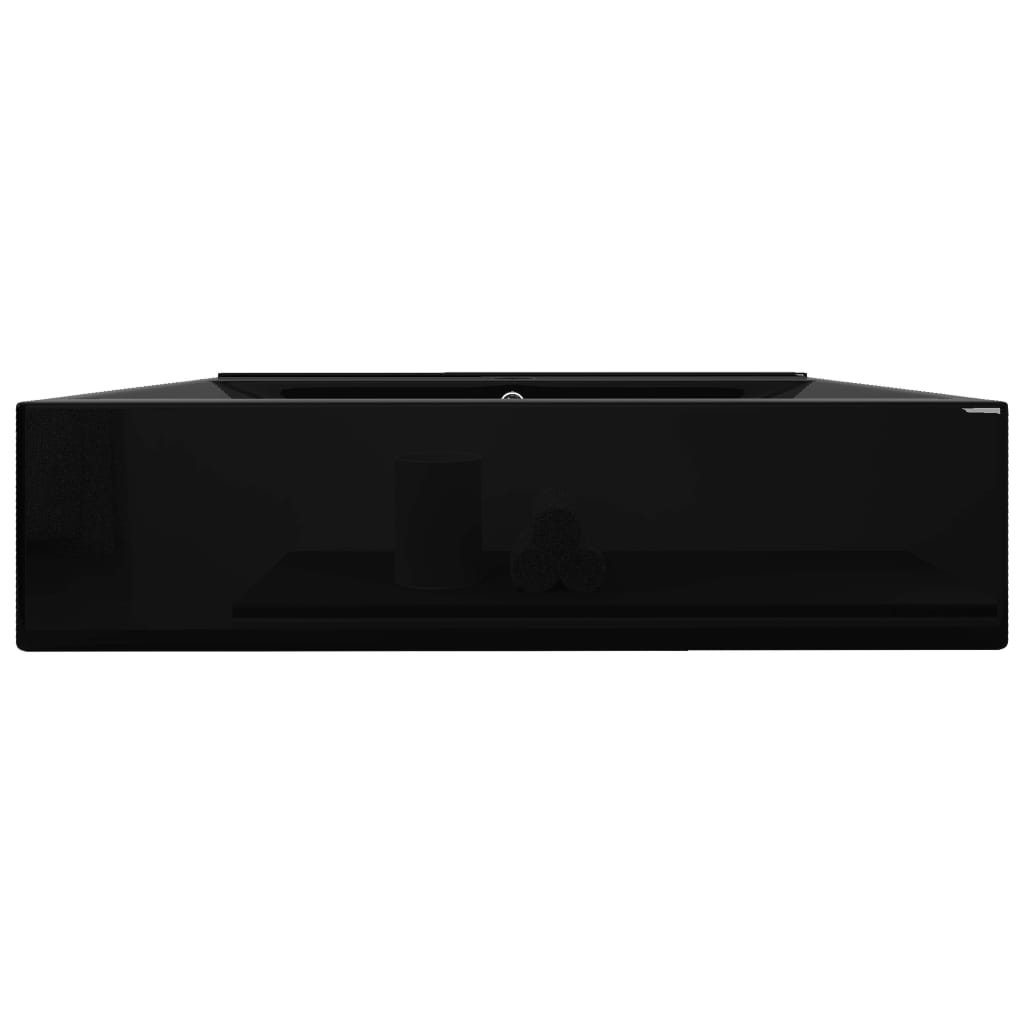 Keramické Umyvadlo Obdélníkové Černé S Otvorem Na Baterii 60 X 46 Cm