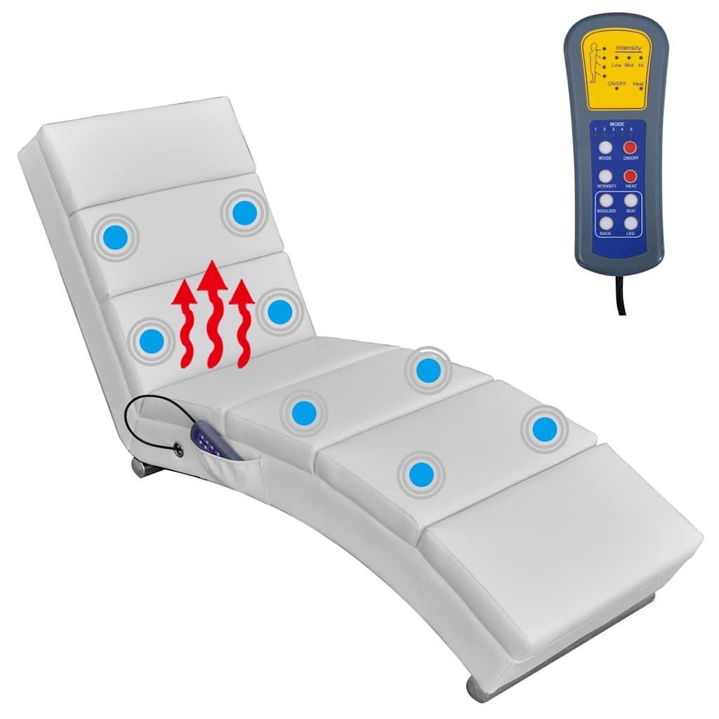 Masážní Lenoška Umělá Kůže