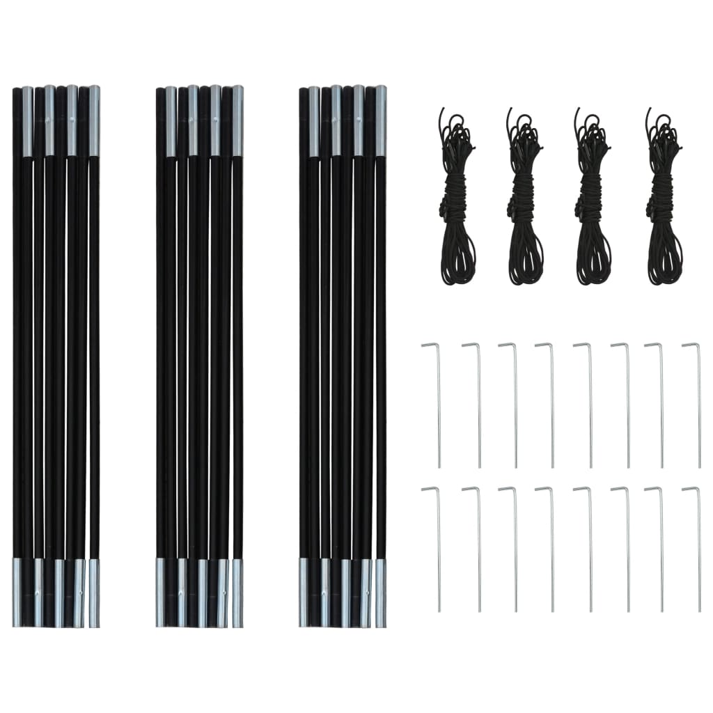 Kempingový Stan Pro 4 Osoby Námořnicky Modrý / Žlutý