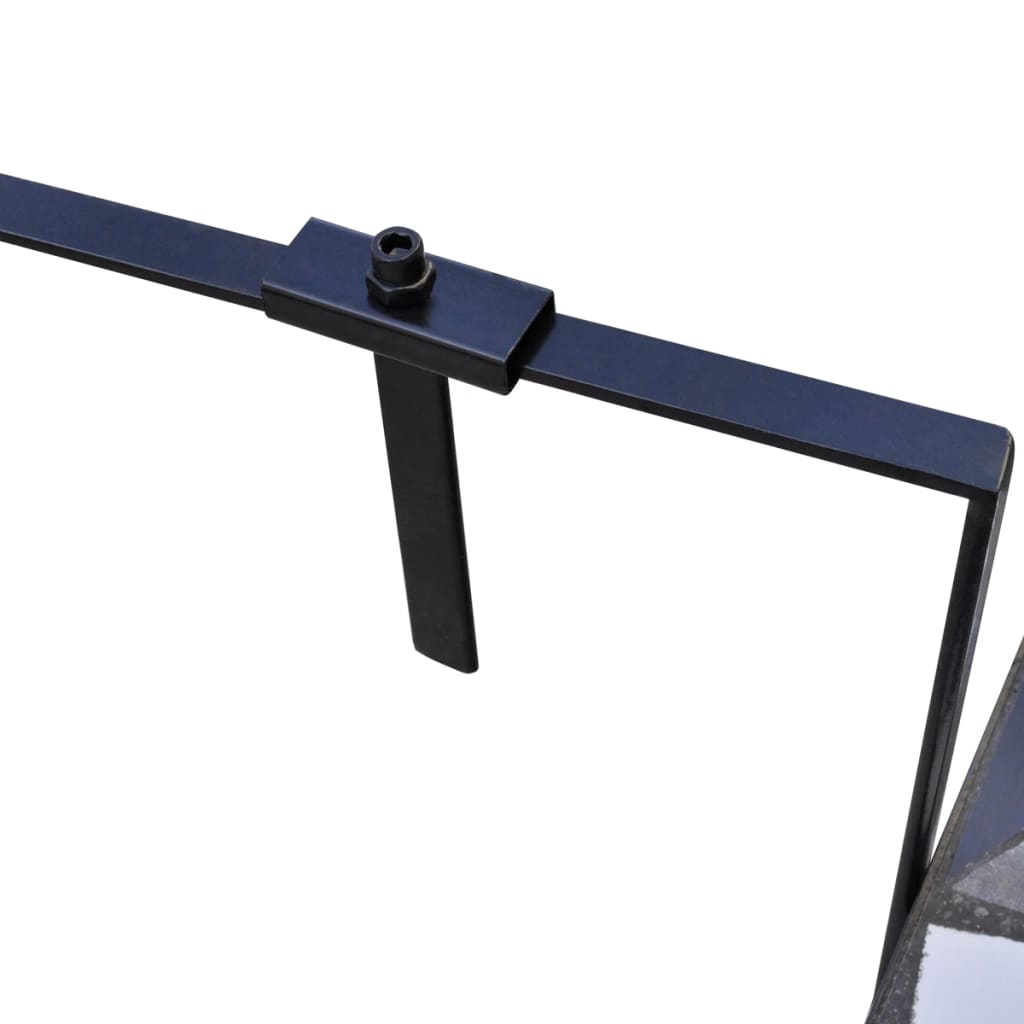 Závěsný Stolek Na Balkon Černý A Bílý Mozaika