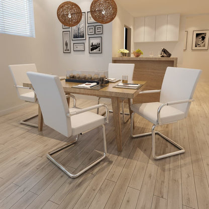 Konzolové Jídelní Židle 2 Ks Hnědé Syntetická Kůže