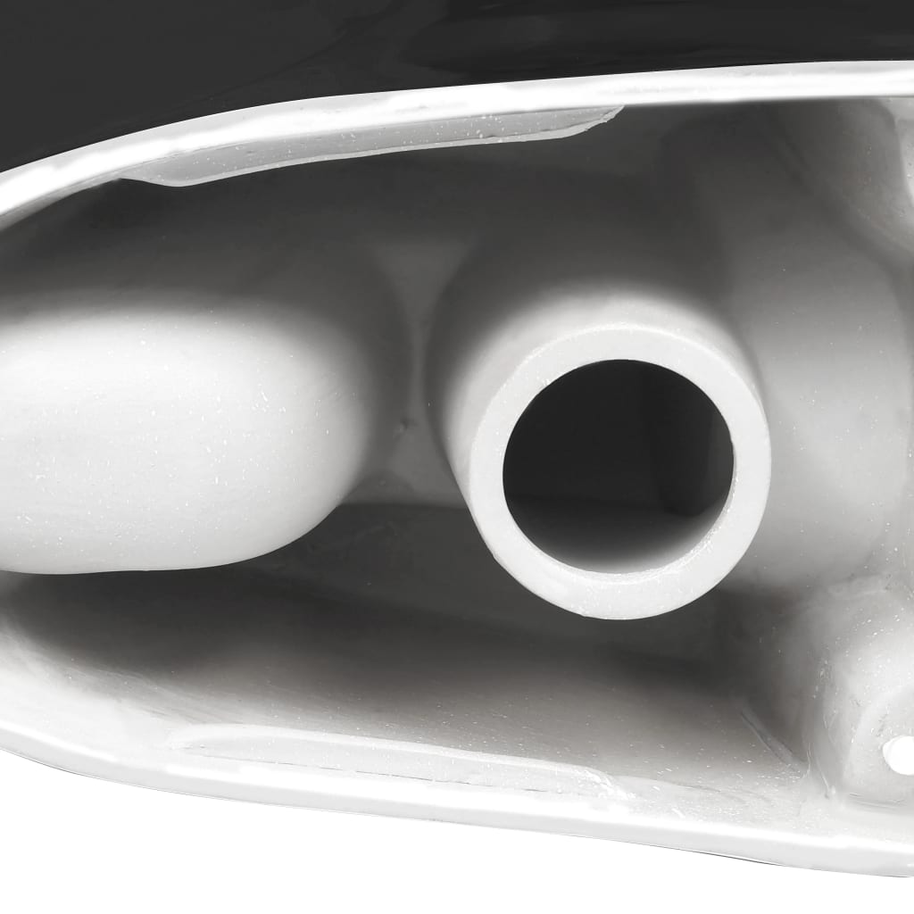 Keramické Wc Kulaté Spodní Odpad Černé