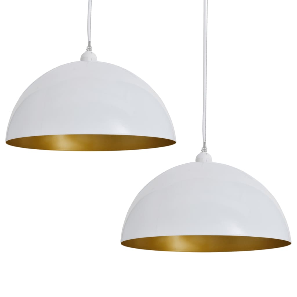 Stropní Lampa Polokoule 2 Ks S Nastavitelnou Výškou