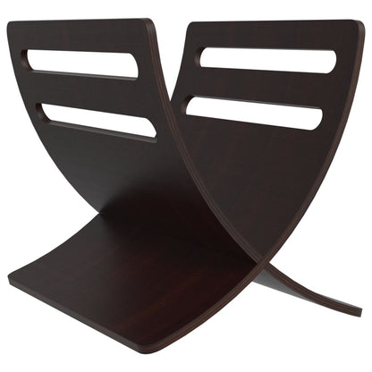 Dřevěný Stojan Na Časopisy Volně Stojící Hnědý