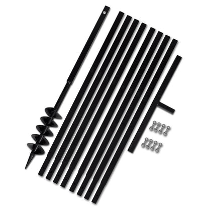 Zemní Vrták S Rukojetí , S Nástavci 9 M, Ocel