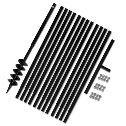 Zemní Vrták S Rukojetí , S Nástavci 9 M, Ocel