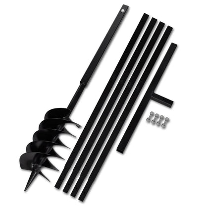 Zemní Vrták S Rukojetí , S Nástavci 9 M, Ocel