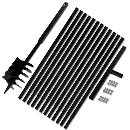 Zemní Vrták S Rukojetí , S Nástavci 9 M, Ocel