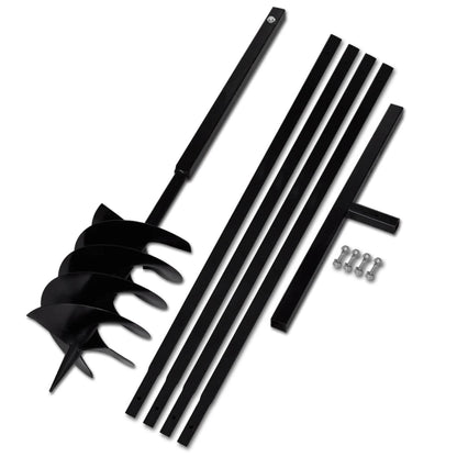 Zemní Vrták S Rukojetí , S Nástavci 9 M, Ocel