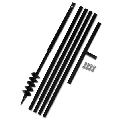 Zemní Vrták S Rukojetí , S Nástavci 9 M, Ocel