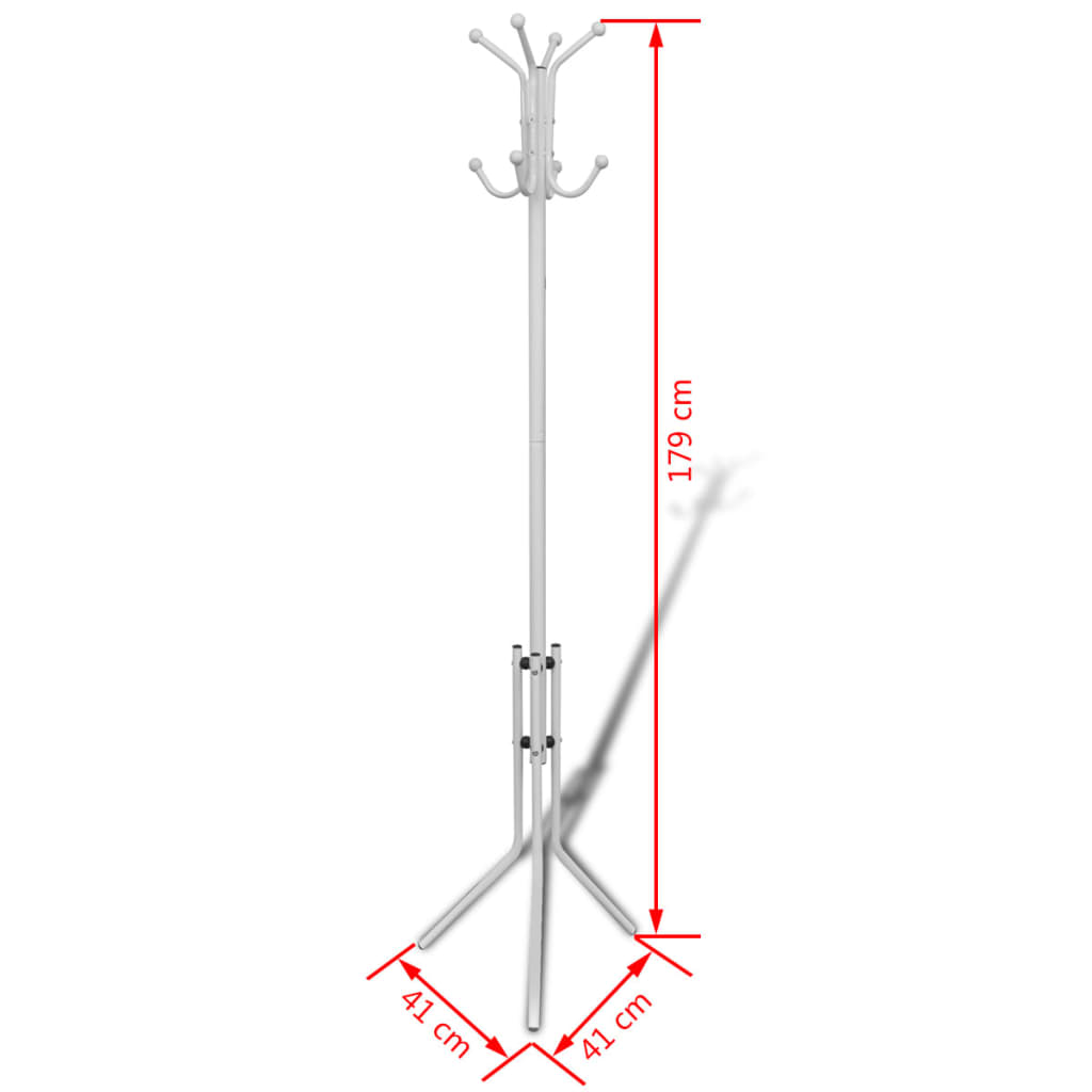 Bílý Kovový Věšák