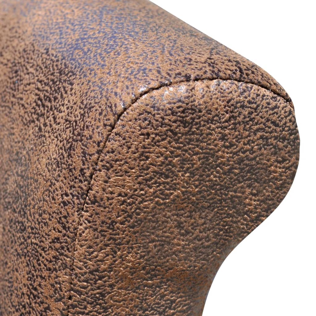 Jídelní Židle 6 Ks Hnědé Umělá Kůže