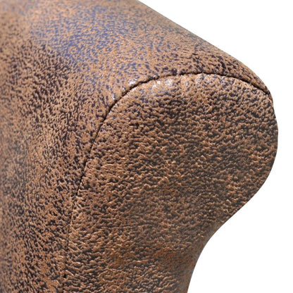 Jídelní Židle 6 Ks Hnědé Umělá Kůže