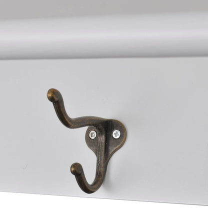 Dřevěná Kuchyňská Nástěnná Skříňka S Prosklenými Dvířky Bílá