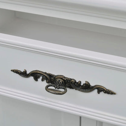 Dřevěná Skříňka S 2 Dvířky A 1 Zásuvkou Bílá