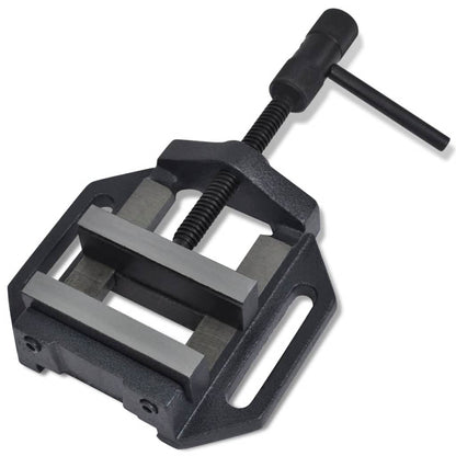 Svěrák Pod Vrtačku Ručně Ovládaný 90 Mm Stříbrná